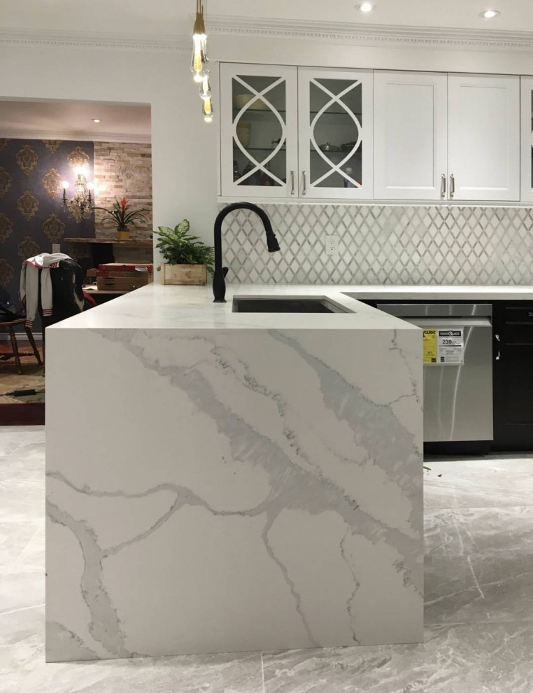 Transitional kitchen photo in Toronto