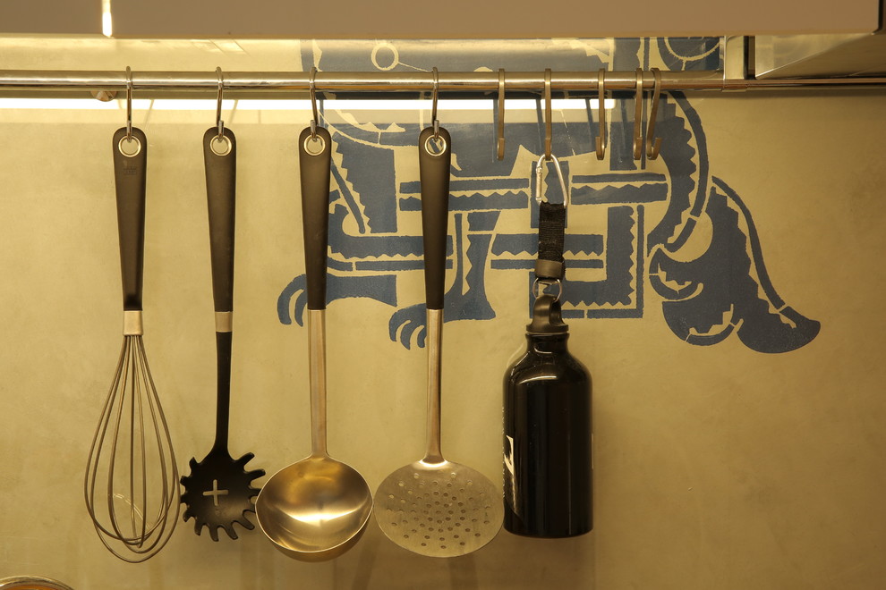 loft with Russian patterns for young man