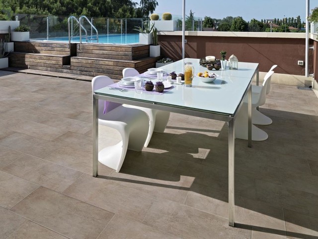 Terrassenplatten contemporaneo-terraza-y-balcon