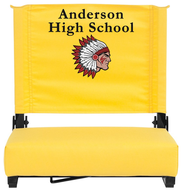 Flash Furniture Embroidered Grandstand Comfort Seats, Yellow XUSTA