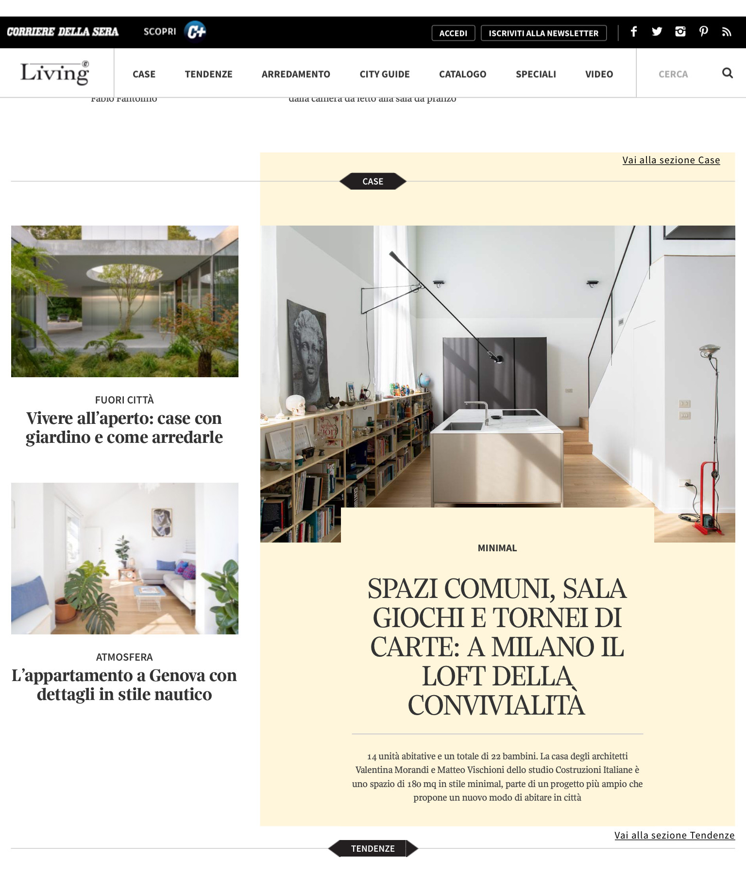Pubblicazioni | Living Corriere