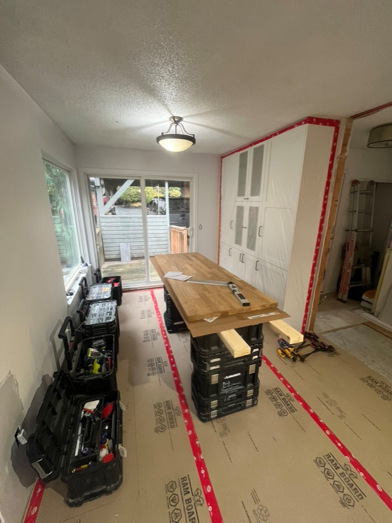 Kitchen Remodel with Butcher Block Counter