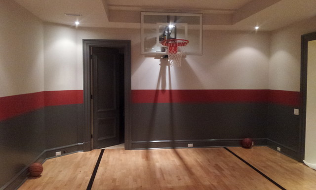 Indoor Basketball Court Modern Home Gym Toronto By