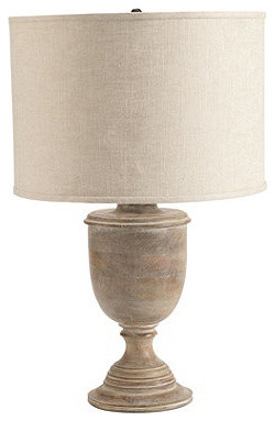 Salerno Urn Table Lamp With Shade, Washed Cream