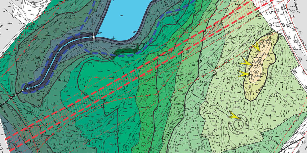 генеральный план парка с указанием рельефа