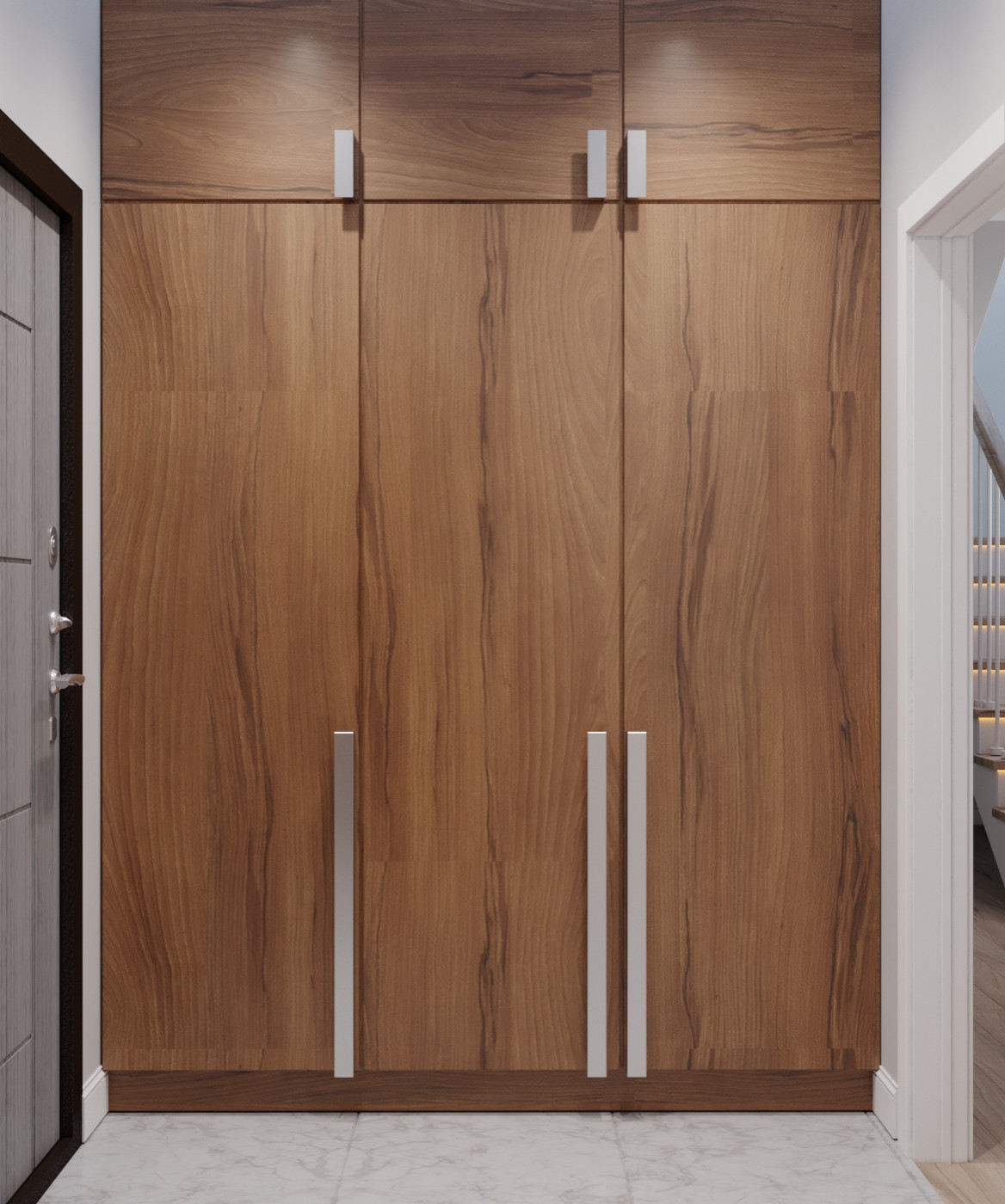 Интерьер в скандинавском стиле 152 м^2. г.Казань