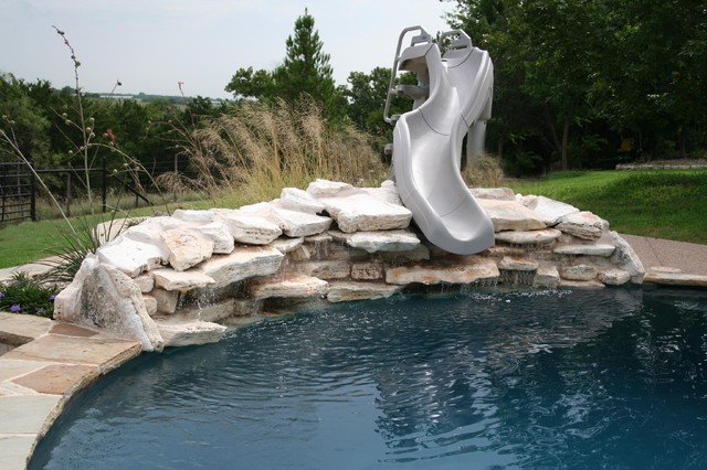 Pool Slides modern-swimming-pool-and-hot-tub