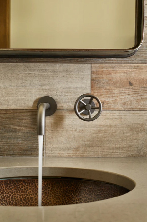Inspiration for a rustic bathroom remodel in Seattle