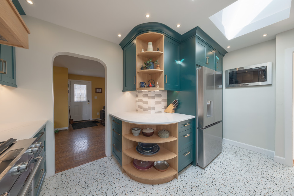 Inspiration for a small transitional kitchen remodel