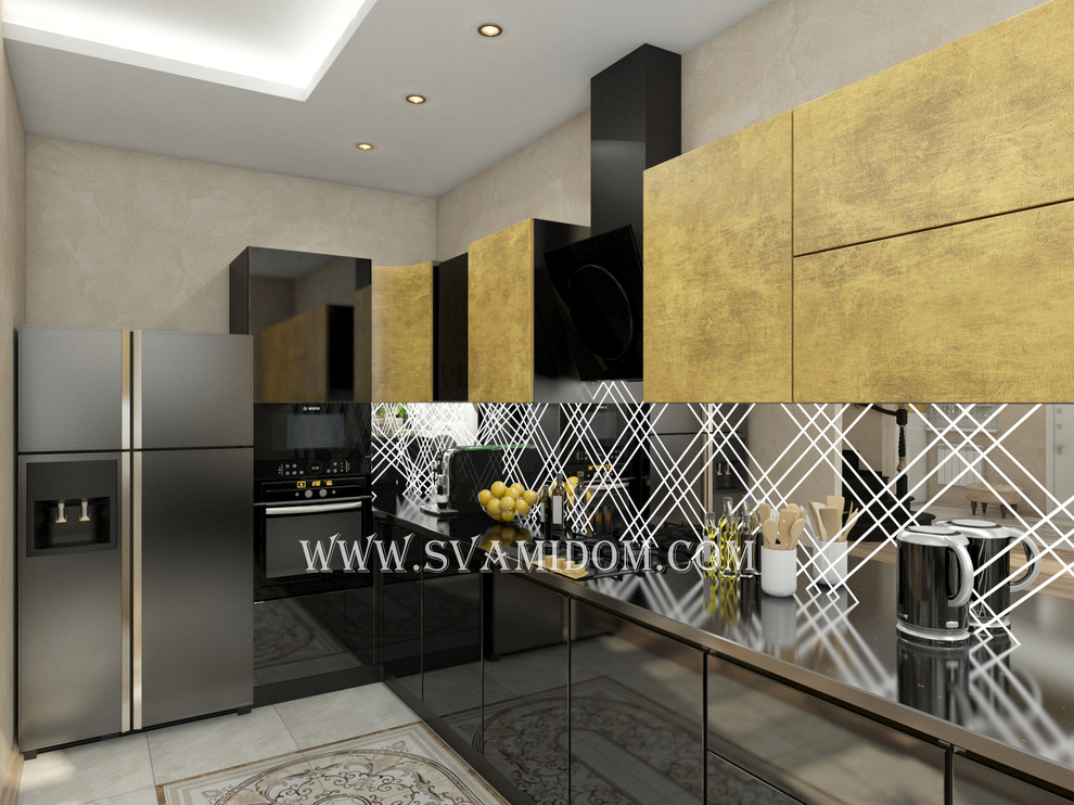 Кухня-столовая-гостиная-прихожая