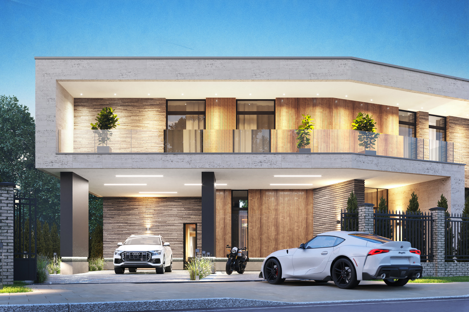 Архитектурный проект коттеджа 600м в КП Президент