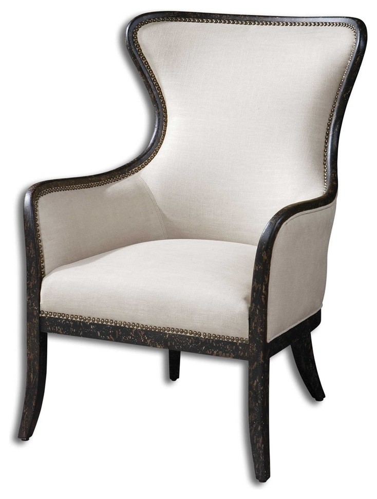 Sandy Wing Back Armchair By Designer Carolyn Kinder
