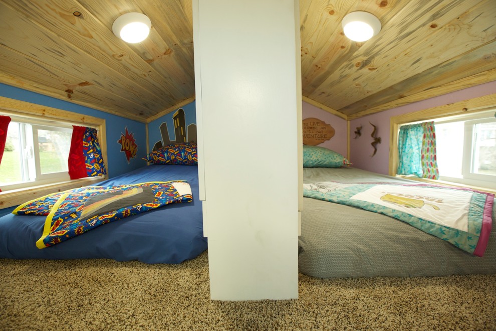 This is an example of a country bedroom in Salt Lake City.