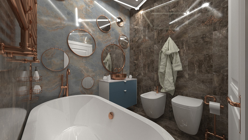 Санузел в латуни