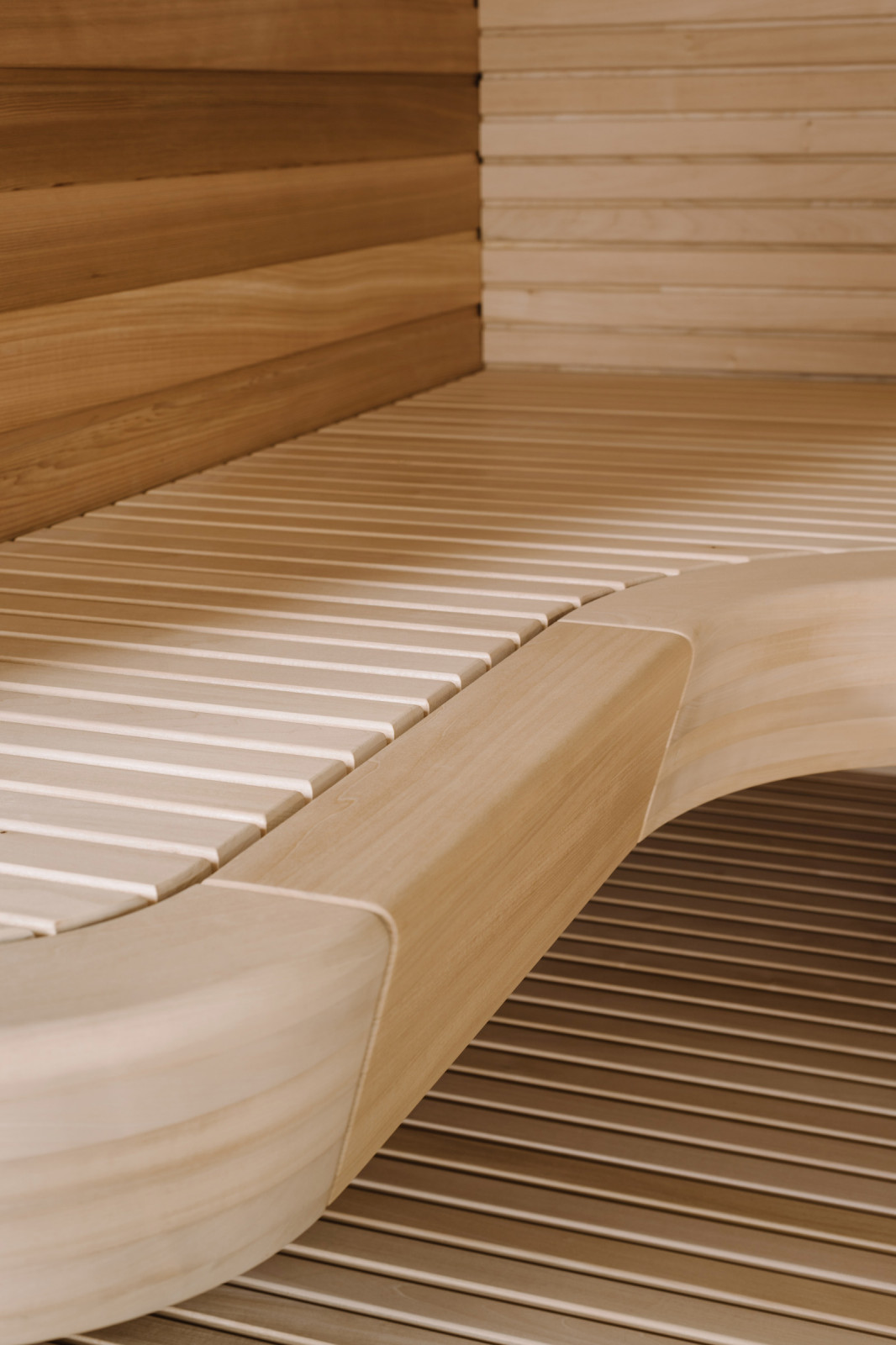 Плавные формы сауны