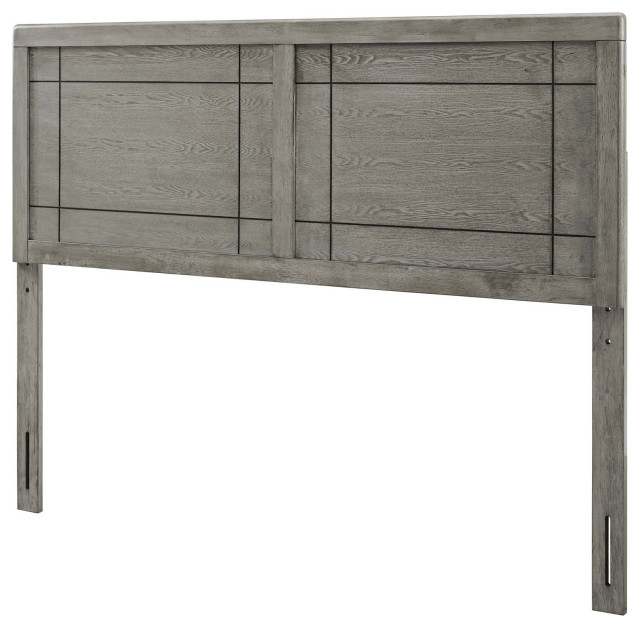 Headboard, King Size, Wood, Black, Modern Contemporary, Bedroom Master