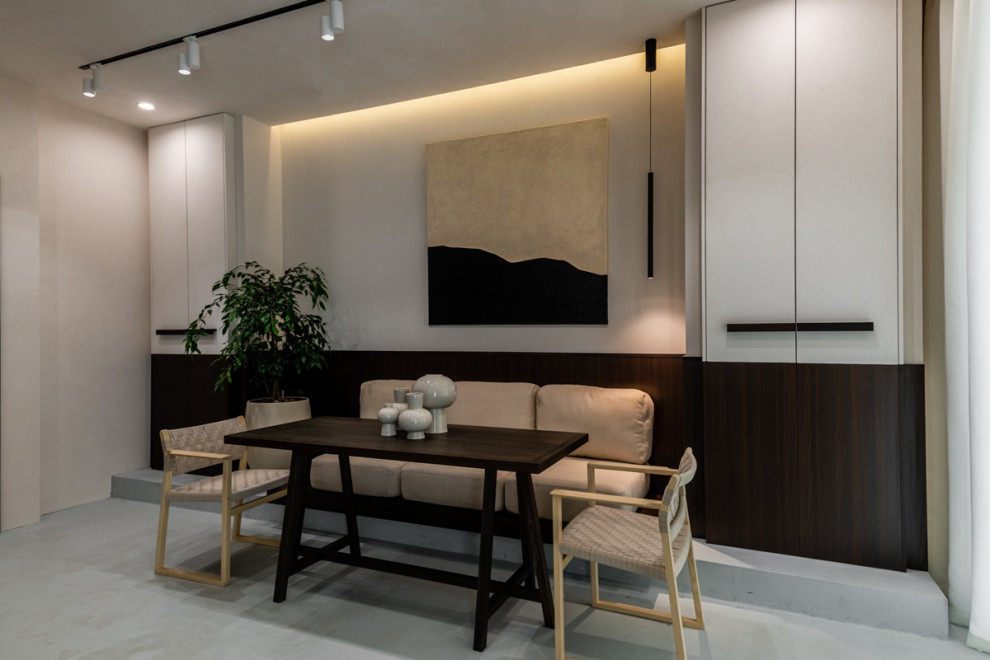 Софт-минимализм на мраморной кухне