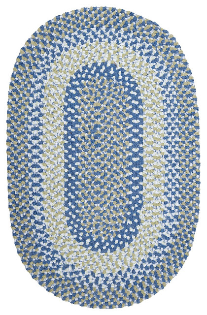 Blokburst Rug, Blueberry Pie, 4'x6' Oval, 4'x6' Oval - Contemporary ...