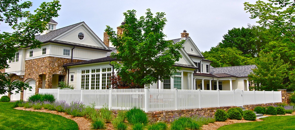 This is an example of a traditional garden in New York.