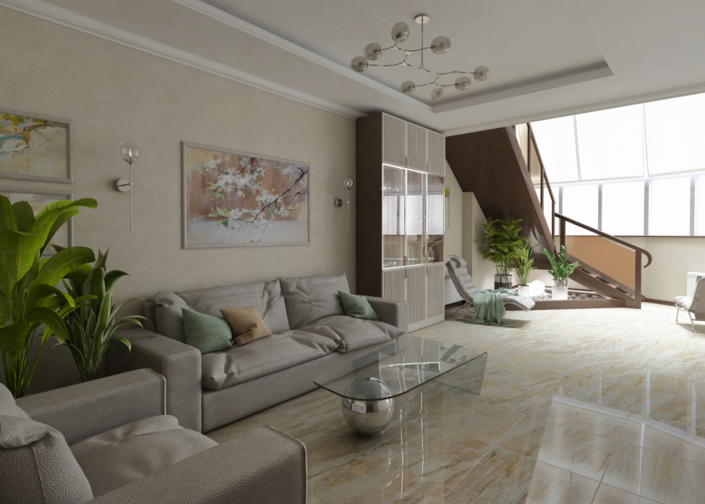 Двухуровневая квартира в ЖК "Портал-Билдинг".