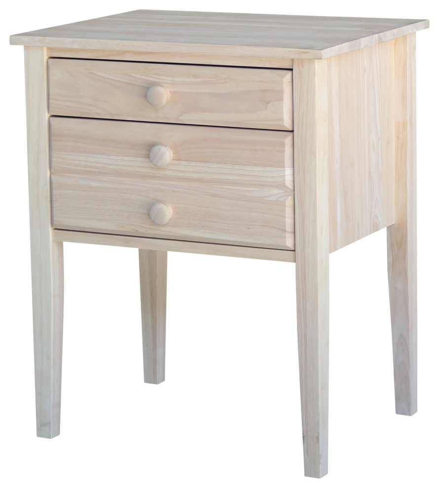 Accent Table With Drawers Transitional Side Tables And End Tables