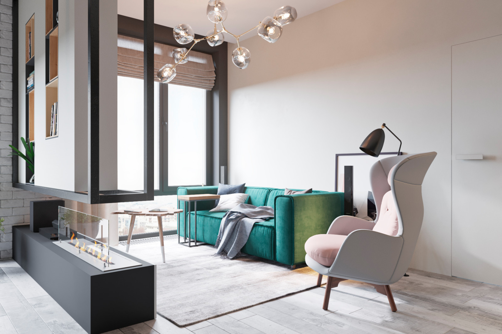 Небольшая стильная квартира для молодой девушки