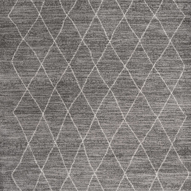 3' X 5' Grey Diamond Pattern Area Rug - Scandinavian - Area Rugs - by ...