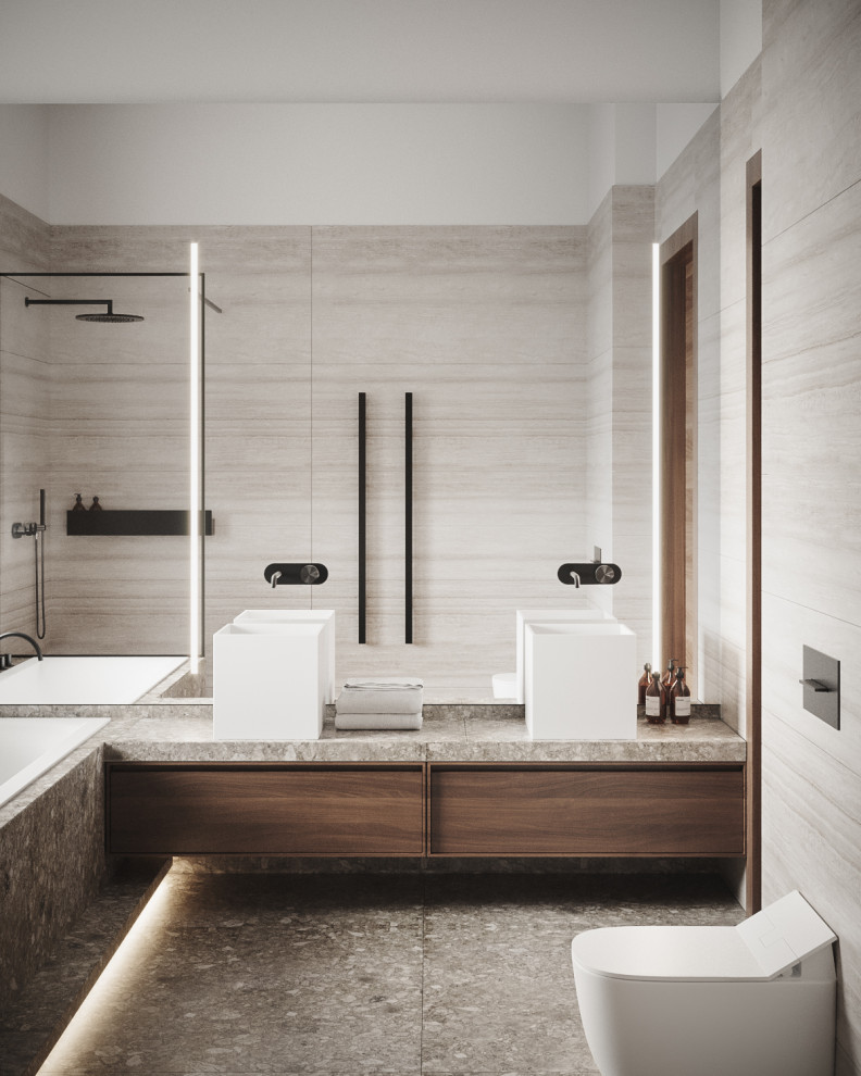 The Whale – Minimalist modern bathroom