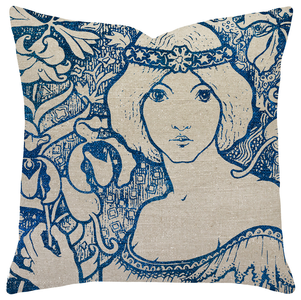 Art Nouveau Throw Pillow