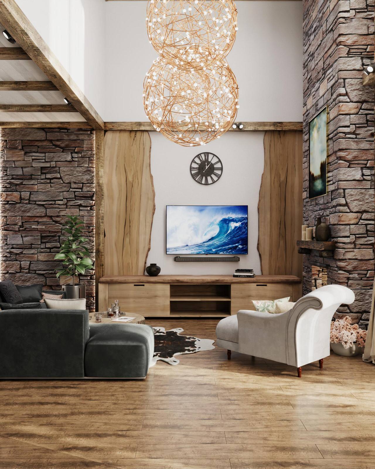 Интерьер дома в КП "Лагри Парк"