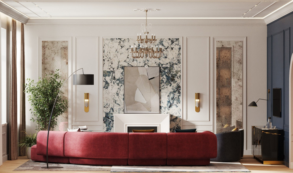 Гостиная в стиле неоклассика