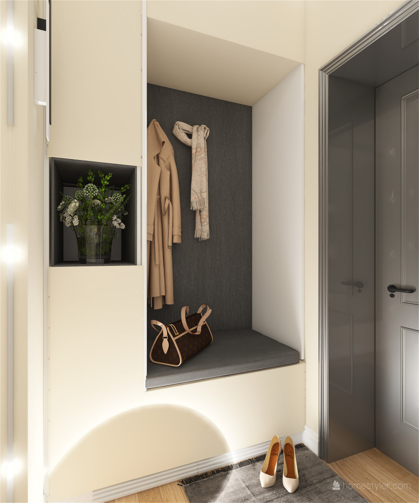 Квартира для семьи из трех человек с акцентами зеленого