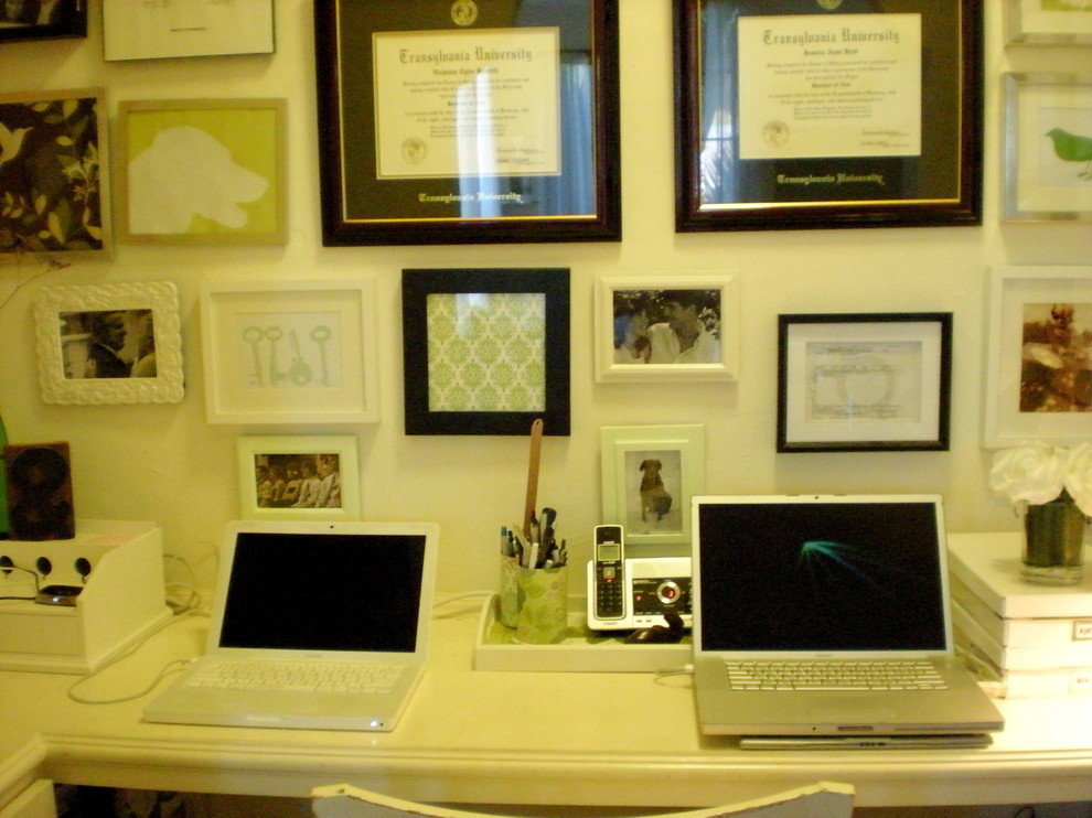 Photo of an eclectic home office in San Francisco.