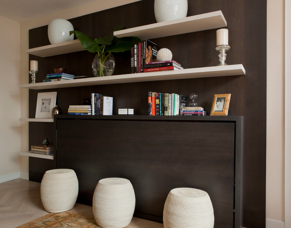 Bedroom - contemporary bedroom idea in New York