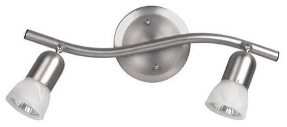 Canarm IT356A0210 James 2 Light 15"W Fixed Rail - Ceiling or Wall - Brushed