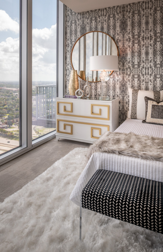 Modern bedroom in Houston.