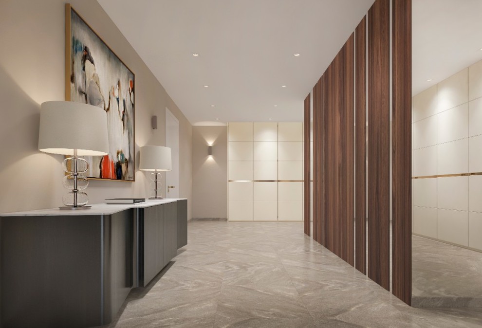 Современный интерьер загородного дома - холл