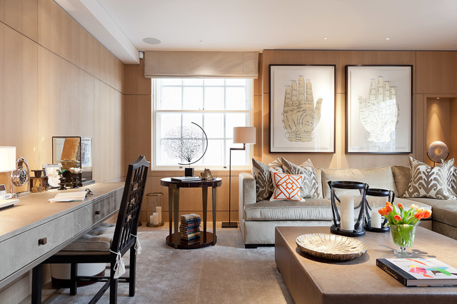 Lowndes Square, Knightsbridge contemporary-home-office