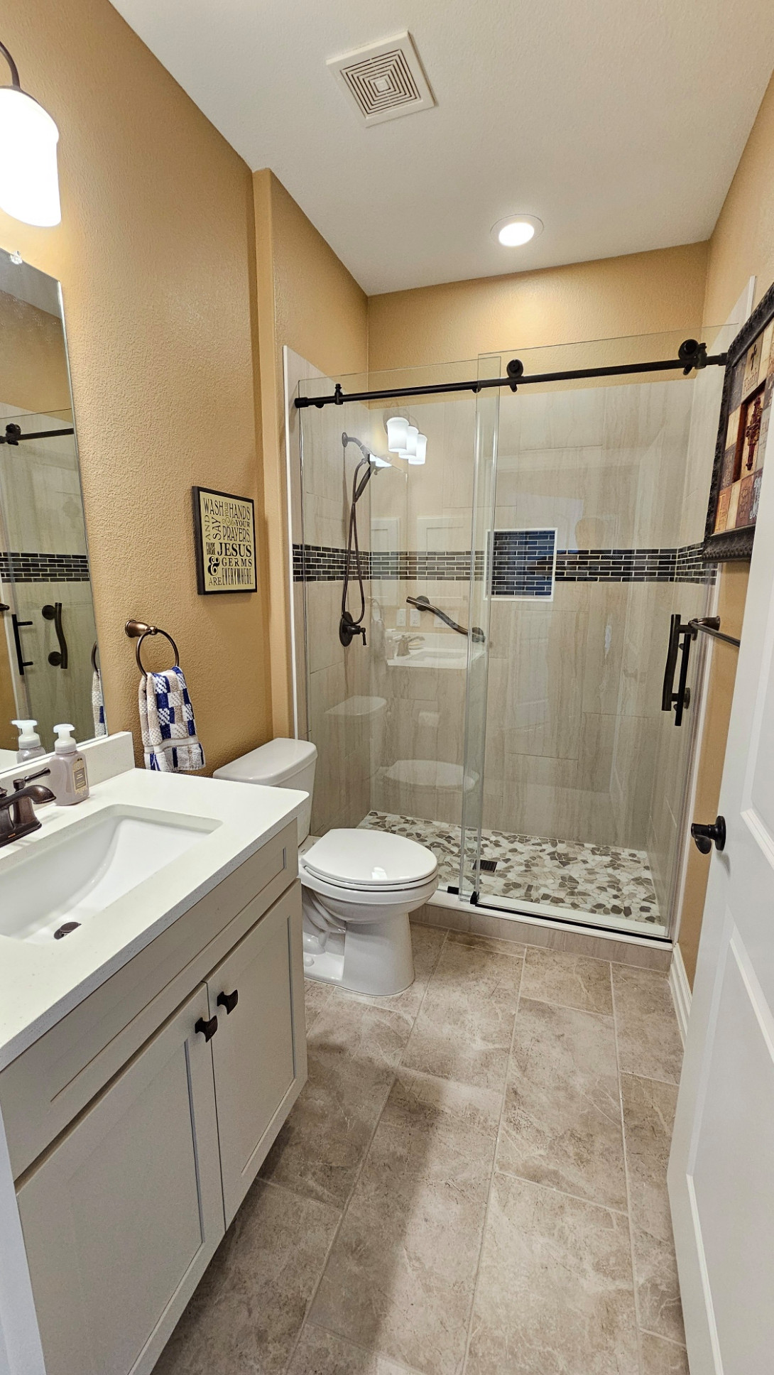 The Colony - Guest bath Tub to walk-in shower