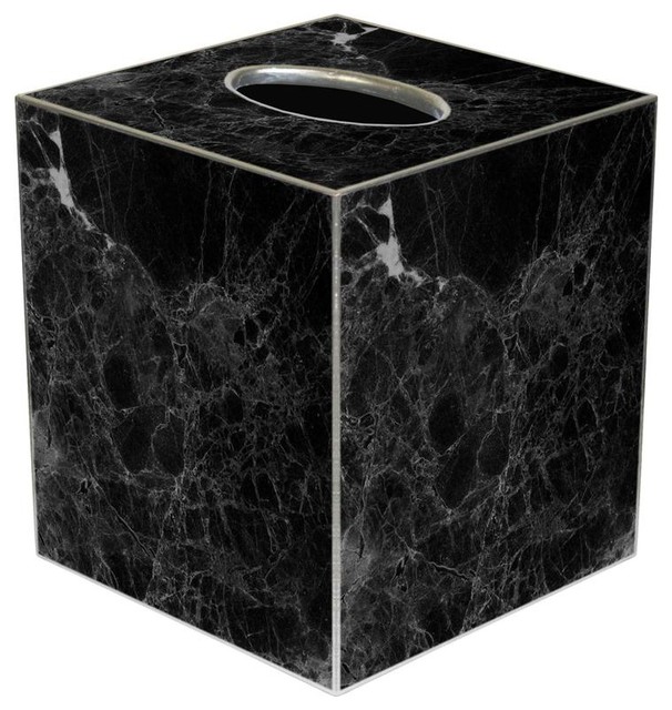 MaryeKelley TB2413 Nero Marble Tissue Box Cover View in Your
