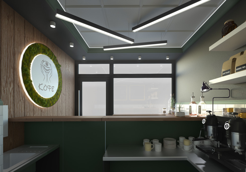 Дизайн-проект. Небольшая кофейня. Тула. 2017 г.