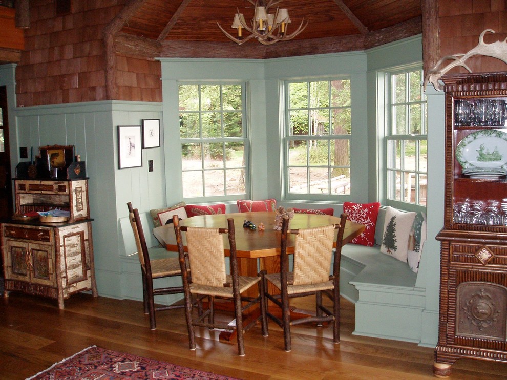Photo of a country dining room in Burlington.