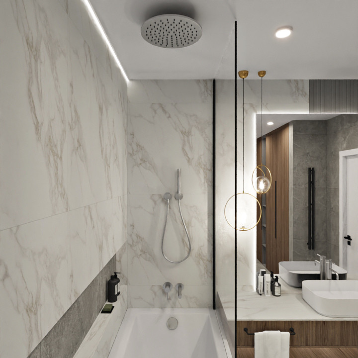 Ванная комната в загородном доме