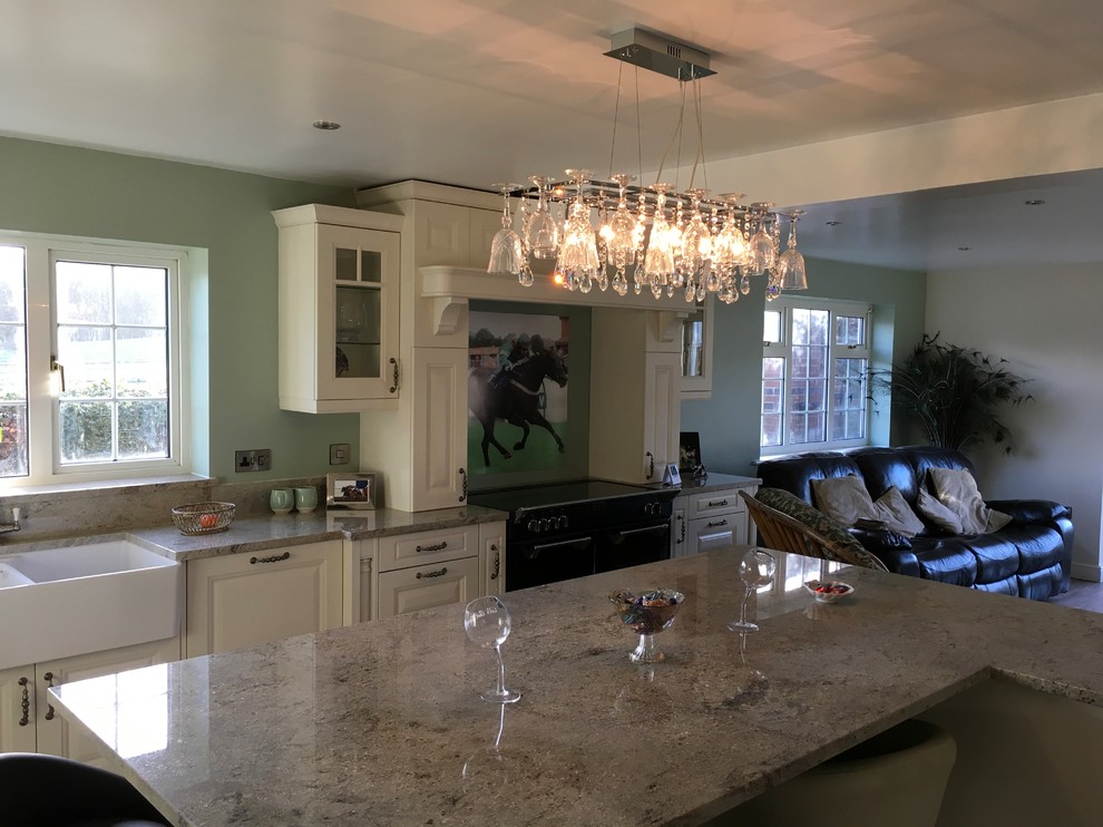 Example of a large classic home design design