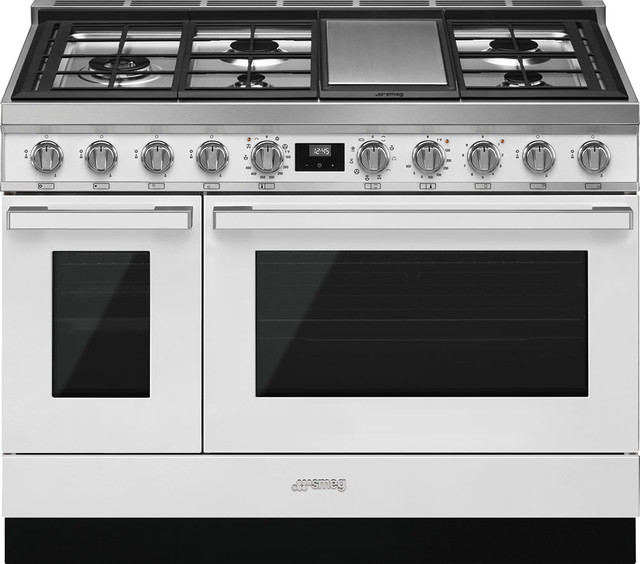 Smeg Portofino ProStyle 48" Freestanding Dual Fuel Range