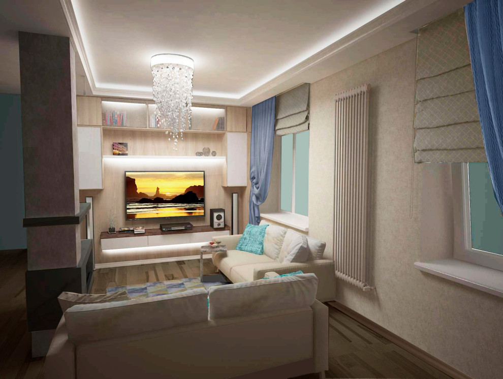 Первый этаж дома: гостевая и кухонная зоны