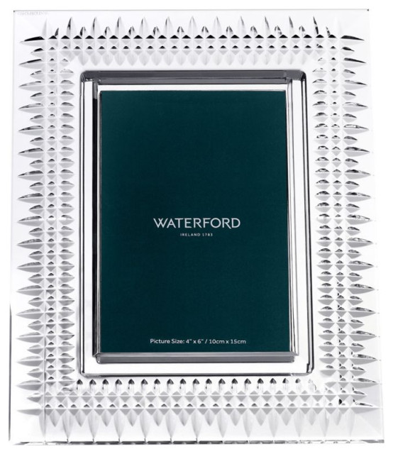 Waterford Lismore Diamond Picture Frame, 4x6 Contemporary Picture