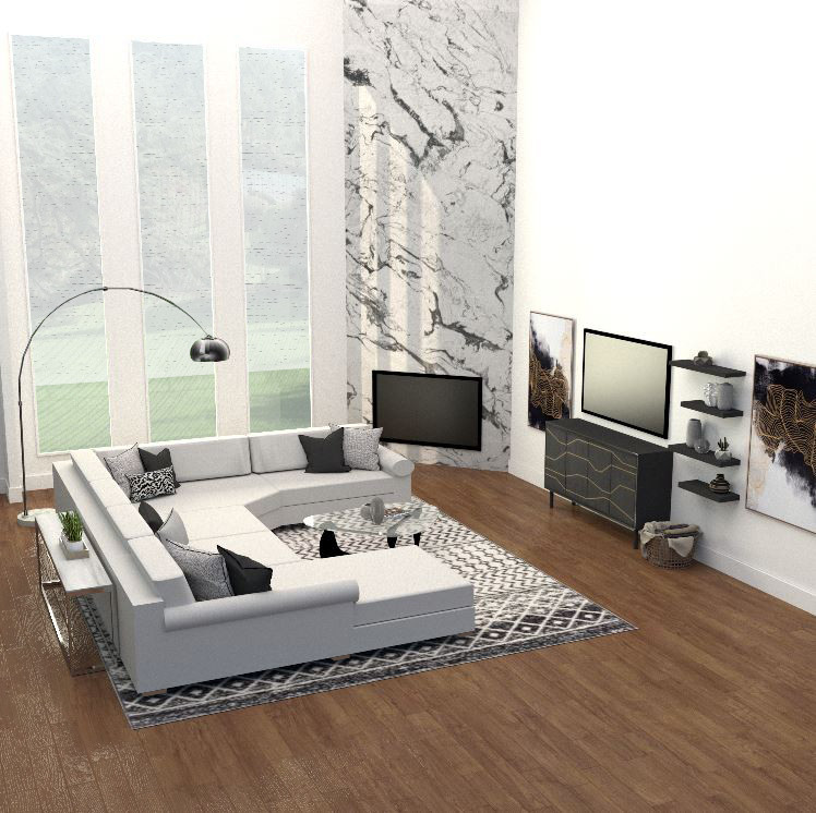 Virtual Interior Design - Contemporary - Living Room - Dallas - by ...