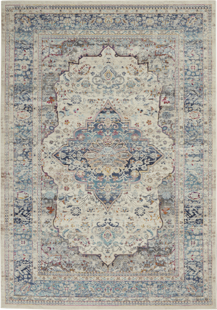 Nourison Vintage Kashan Area Rug, 2'x4' Contemporary Area Rugs by