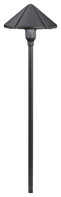 Textured Black 3000K LED Center Mount Path Light - Transitional - Path ...